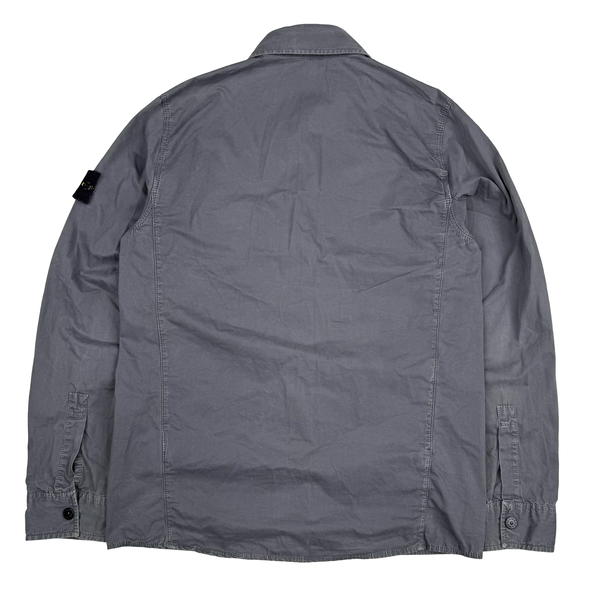 Stone Island 2017 Grey Zipped Front Pocket Overshirt - Small