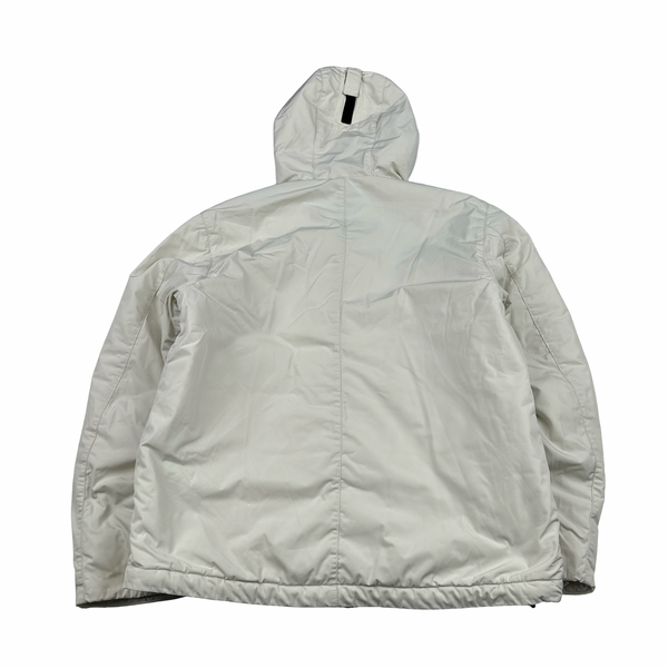 Stone Island 2024 White Micro Twill Primaloft Insulated Jacket - Medium