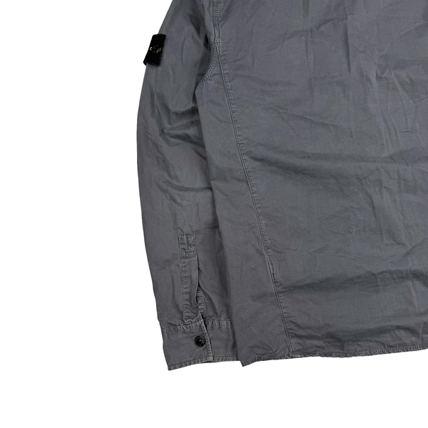 Stone Island 2017 Grey Zipped Front Pocket Overshirt - Small