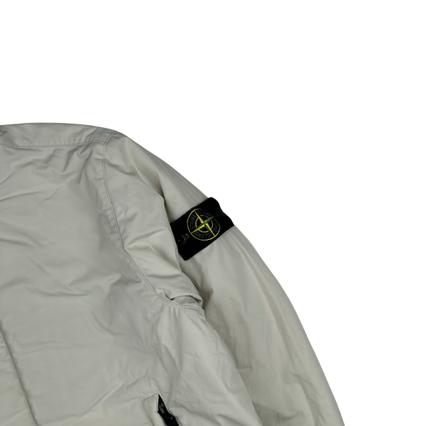 Stone Island 2024 White Micro Twill Primaloft Insulated Jacket - Medium