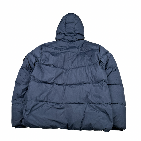 Stone Island 2016 Periwinkle Crinkle Reps Down Puffer Jacket - Large