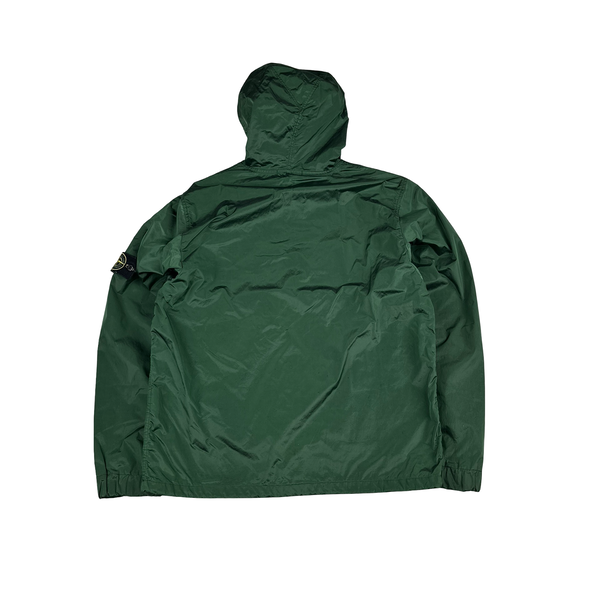 Stone Island 2008 Green Shimmer Velour Lined Nylon Jacket - XL