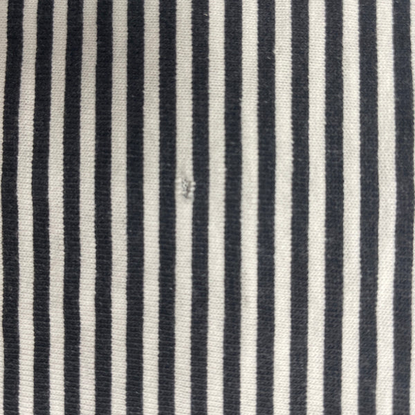 Stone Island Vintage Early 2000s White & Navy Striped T Shirt - Large
