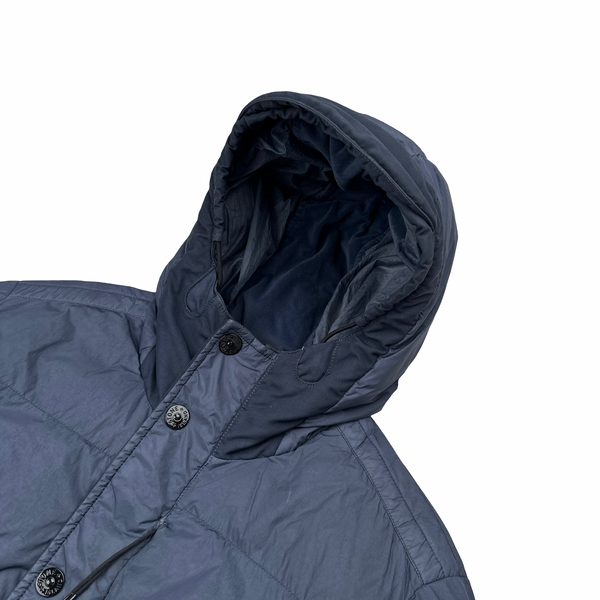 Stone Island 2016 Periwinkle Crinkle Reps Down Puffer Jacket - Large