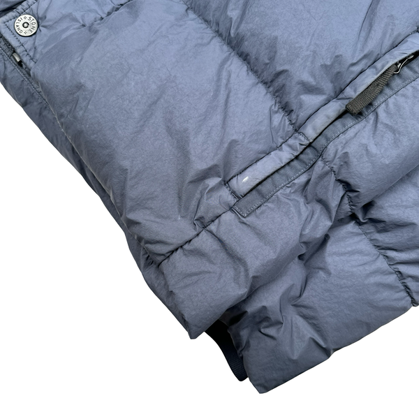Stone Island 2016 Periwinkle Crinkle Reps Down Puffer Jacket - Large