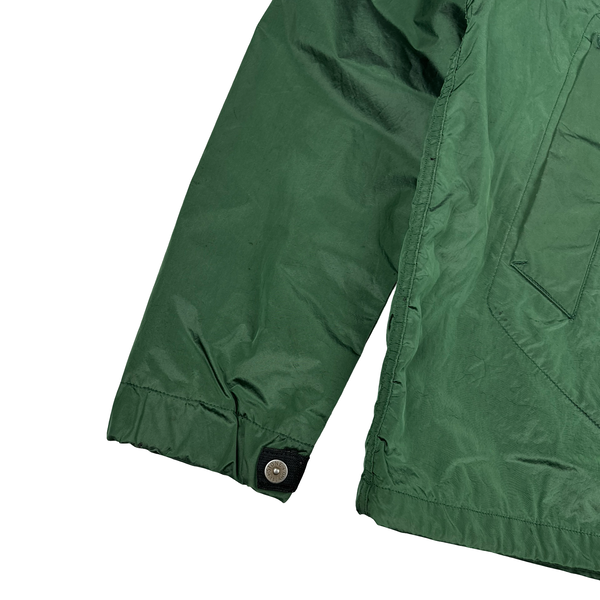 Stone Island 2008 Green Shimmer Velour Lined Nylon Jacket - XL
