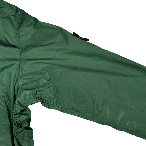 Stone Island 2008 Green Shimmer Velour Lined Nylon Jacket - XL