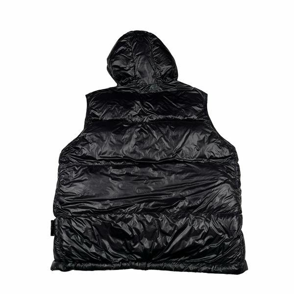 Stone Island 2017 Black Pertex Quantum Y Down Puffer Gilet - XXL