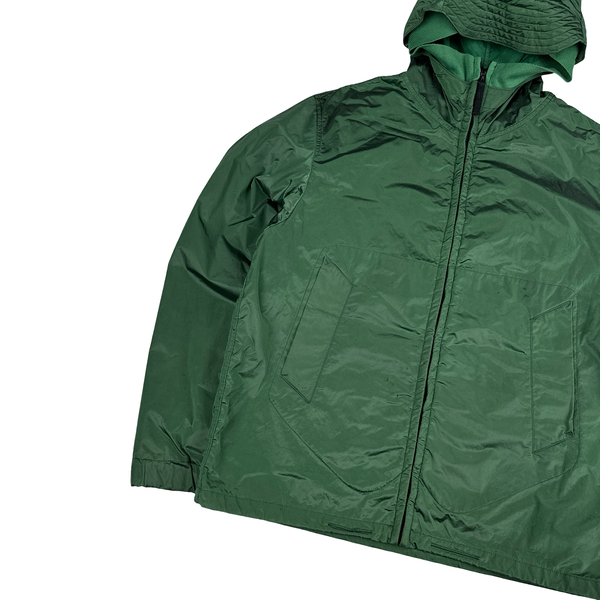 Stone Island 2008 Green Shimmer Velour Lined Nylon Jacket - XL