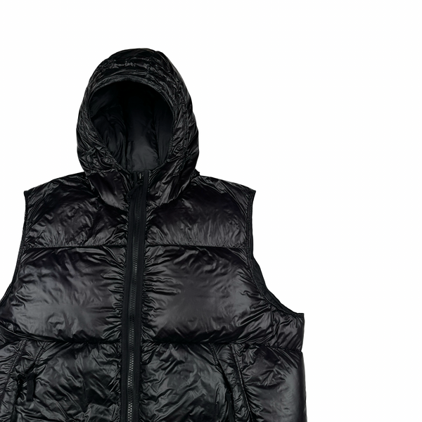 Stone Island 2017 Black Pertex Quantum Y Down Puffer Gilet - XXL