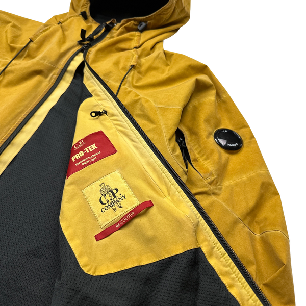 CP Company Yellow Hooded Pro Tek Jacket - Medium