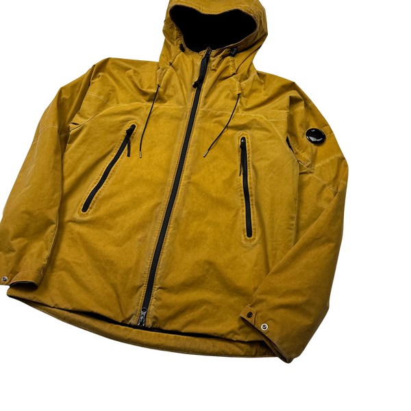 CP Company Yellow Hooded Pro Tek Jacket - Medium