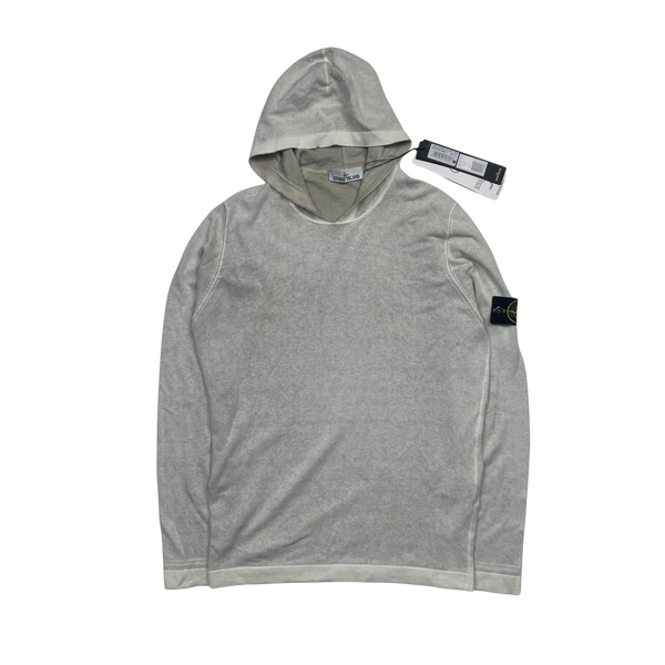 Stone Island Hand Sprayed Knitted Hoodie - Large