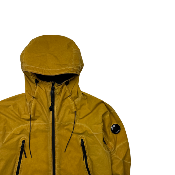 CP Company Yellow Hooded Pro Tek Jacket - Medium