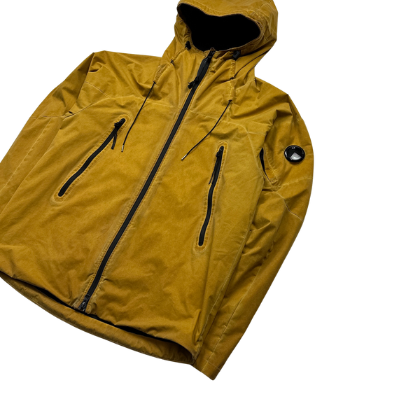 CP Company Yellow Hooded Pro Tek Jacket - Medium