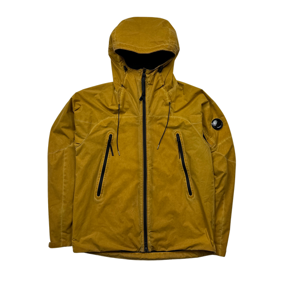 CP Company Yellow Hooded Pro Tek Jacket - Medium