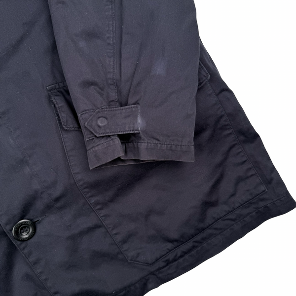 Stone Island Vintage 1998 Navy Raso Gommato Quilted Liner Jacket - XL
