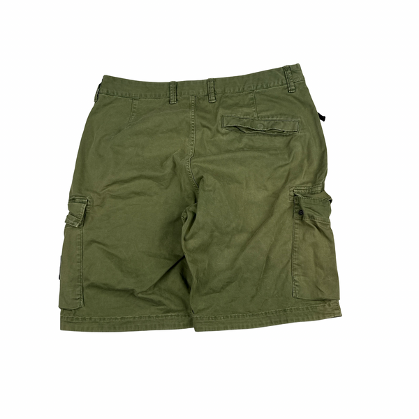 Stone Island 2016 Green Cotton Cargo Shorts - 32"