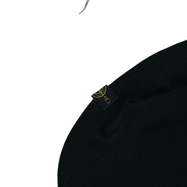 Stone Island 2018 Black Wool Crewneck Jumper - Medium