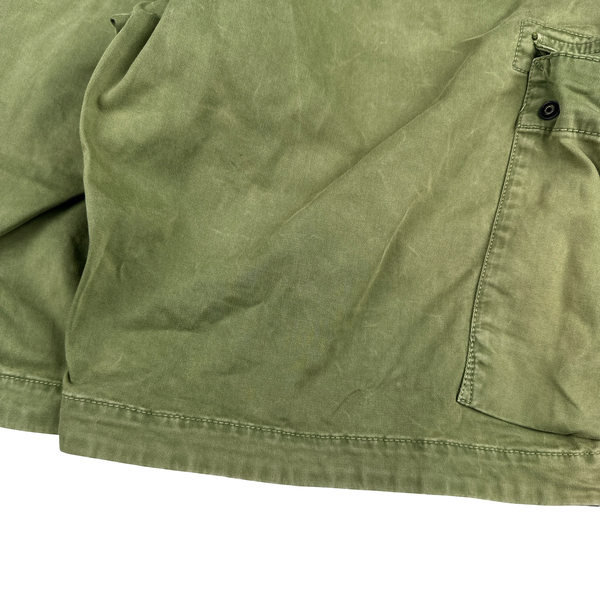 Stone Island 2016 Green Cotton Cargo Shorts - 32"
