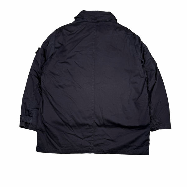 Stone Island Vintage 1998 Navy Raso Gommato Quilted Liner Jacket - XL