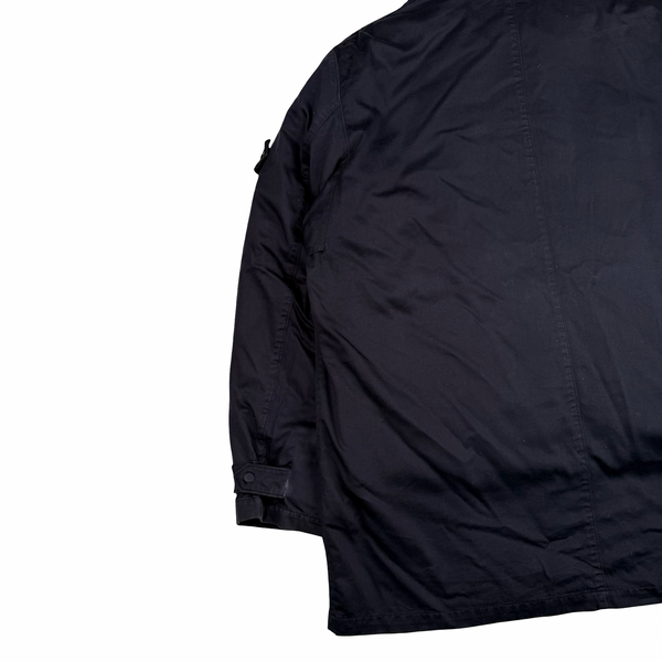 Stone Island Vintage 1998 Navy Raso Gommato Quilted Liner Jacket - XL
