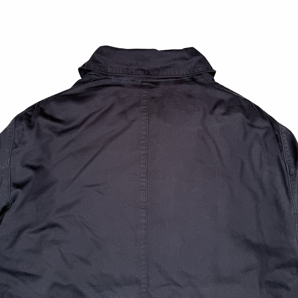Stone Island Vintage 1998 Navy Raso Gommato Quilted Liner Jacket - XL