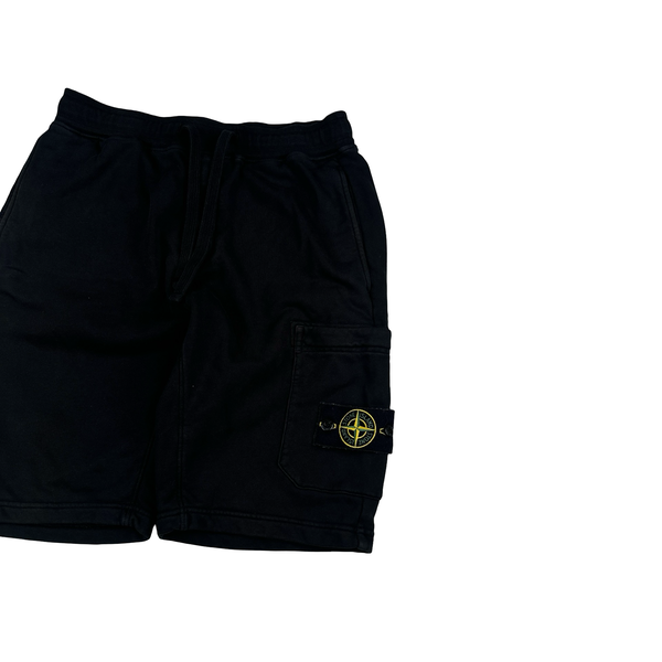 Stone Island 2022 Black Cotton Shorts - Small