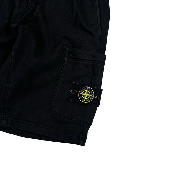 Stone Island 2022 Black Cotton Shorts - Small