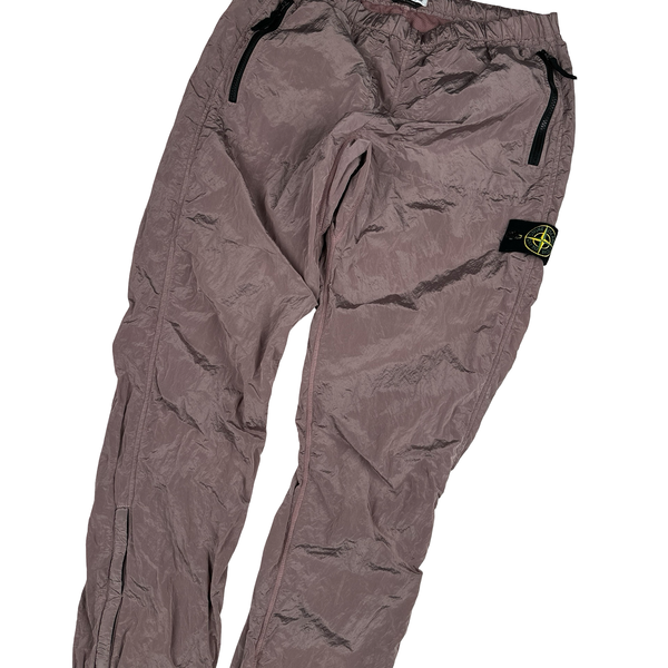 Stone Island 2017 Pink Nylon Metal Trousers - Large