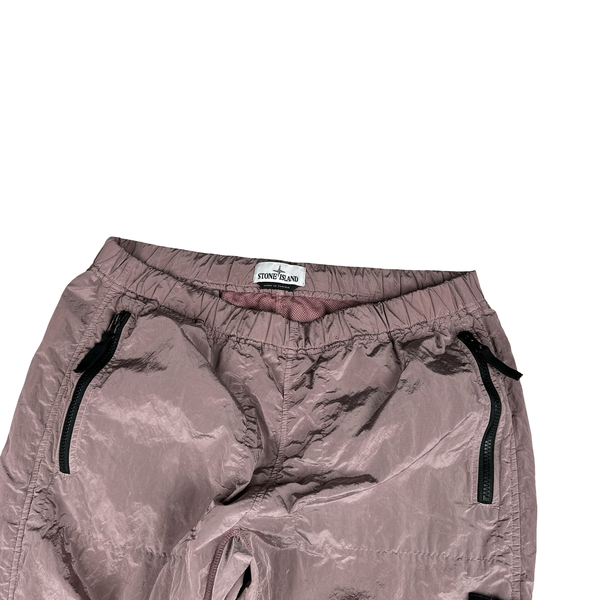 Stone Island 2017 Pink Nylon Metal Trousers - Large