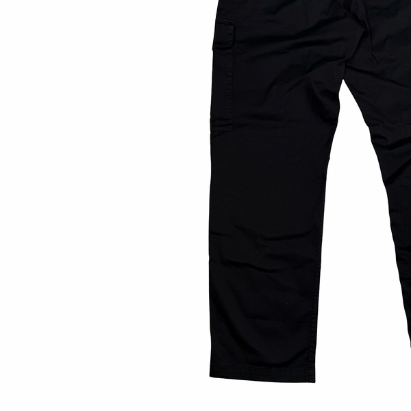 Stone Island 2026 Black Cotton Cargos Trousers - 32"
