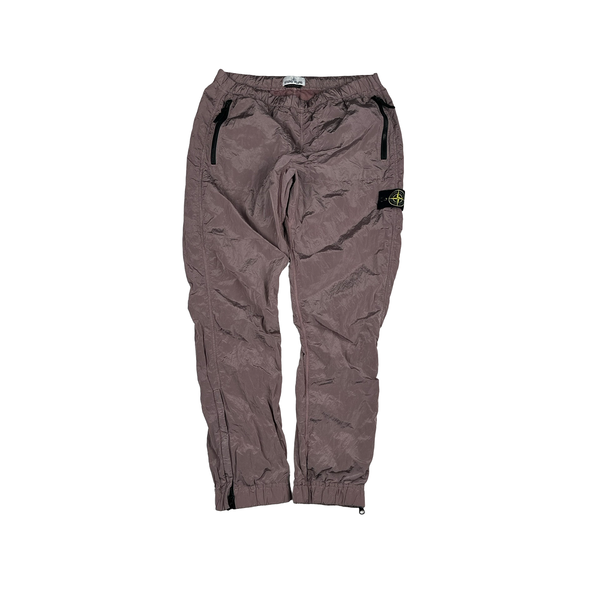 Stone Island 2017 Pink Nylon Metal Trousers - Large