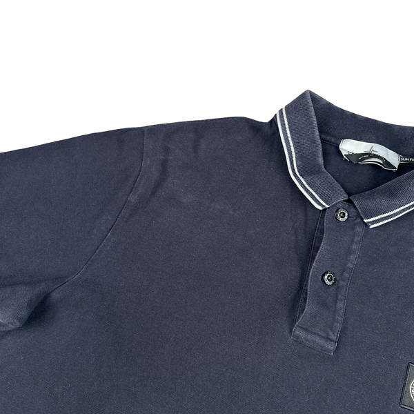 Stone Island 2020 Navy Cotton Polo Shirt - XXL