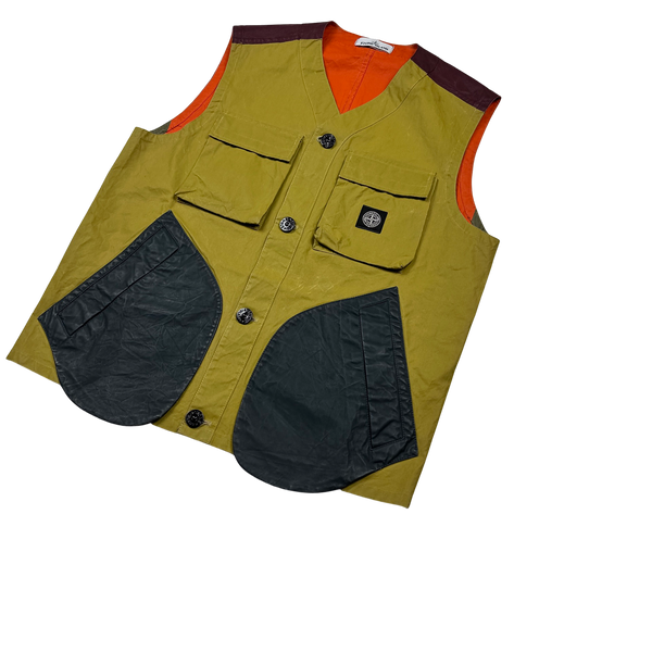 Stone Island 2019 Tela Placcata Bicolore Gilet Vest - XL