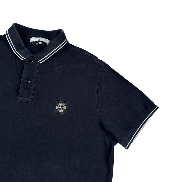 Stone Island 2020 Navy Cotton Polo Shirt - XXL