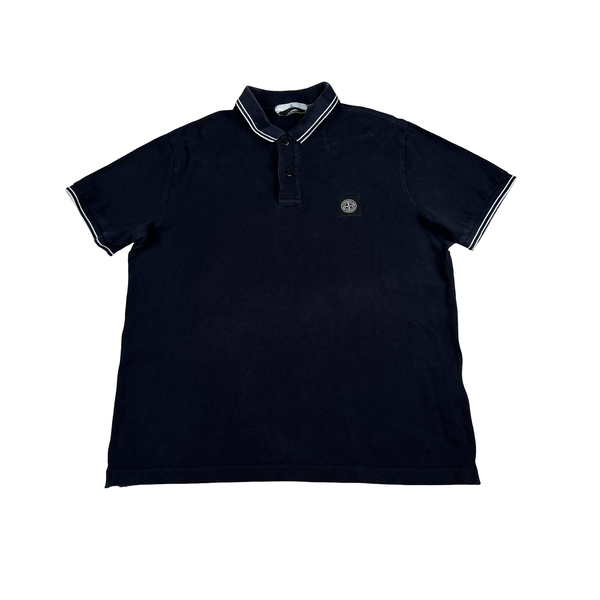 Stone Island 2020 Navy Cotton Polo Shirt - XXL