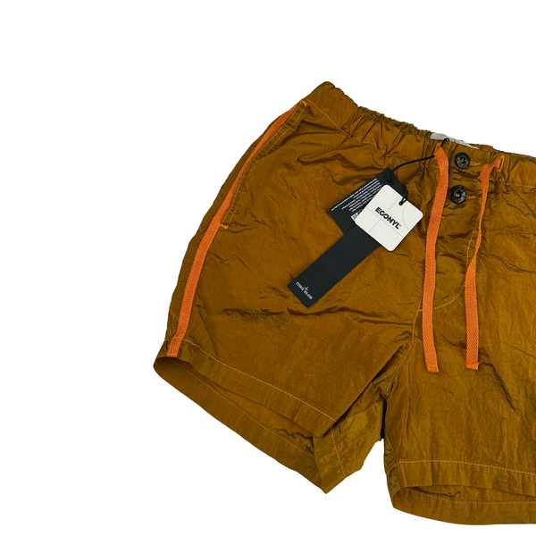 Stone Island 2023 Nylon Metal Orange Swim Shorts - Small