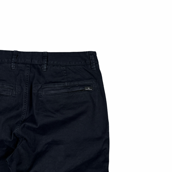 Stone Island 2019 Navy Cotton Shorts - 29"