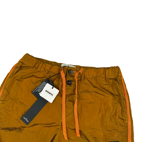 Stone Island 2023 Nylon Metal Orange Swim Shorts - Small