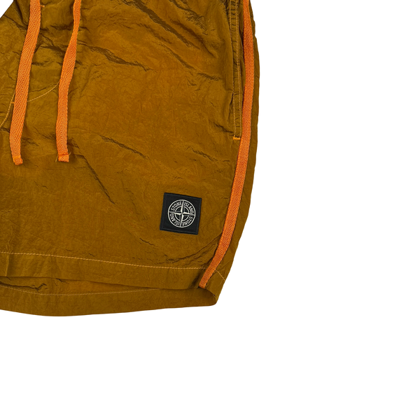 Stone Island 2023 Nylon Metal Orange Swim Shorts - Small