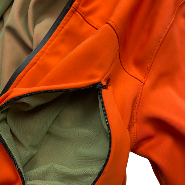 CP Company Orange Soft Shell Goggle Jacket - Large
