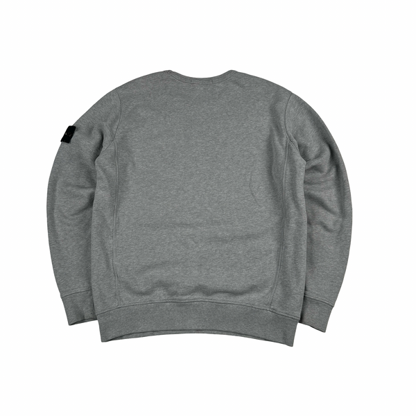 Stone Island 2018 Grey Cotton Crewneck Jumper - Large