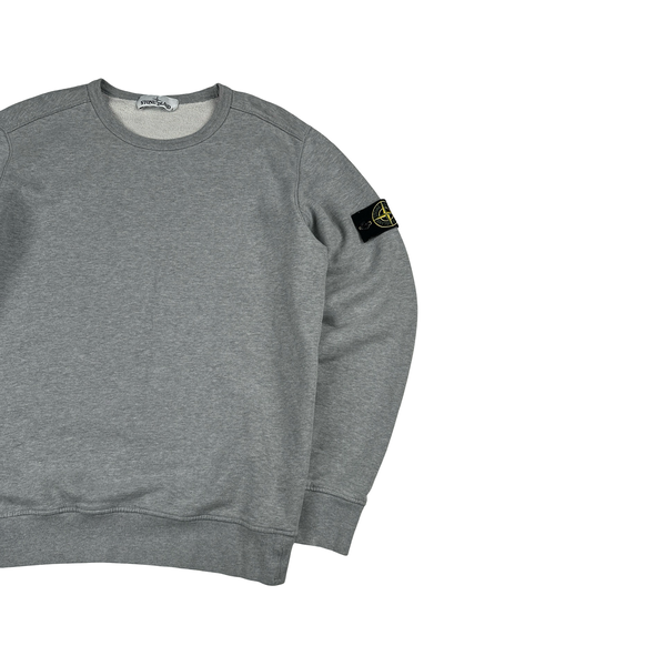 Stone Island 2018 Grey Cotton Crewneck Jumper - Large