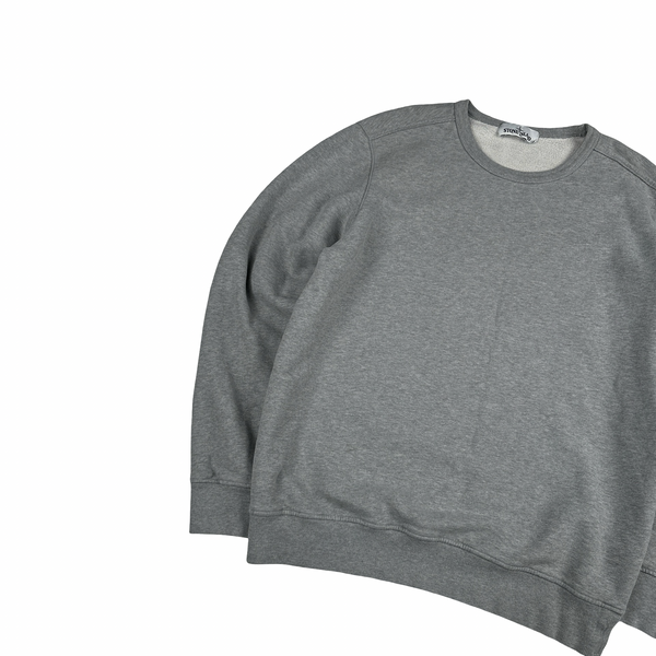 Stone Island 2018 Grey Cotton Crewneck Jumper - Large