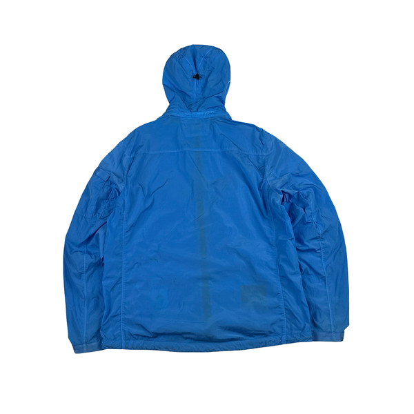 CP Company Baby Blue Chrome Hooded Goggle Jacket - XL