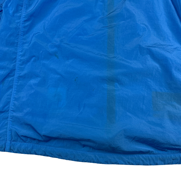 CP Company Baby Blue Chrome Hooded Goggle Jacket - XL