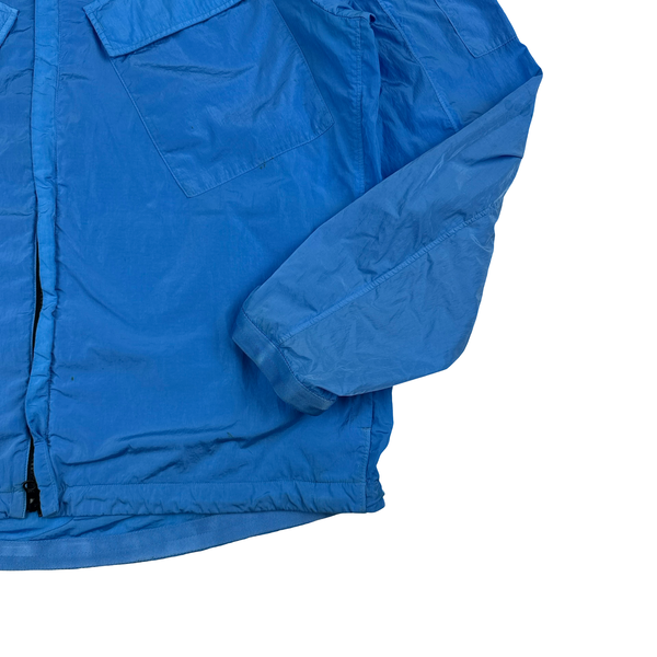 CP Company Baby Blue Chrome Hooded Goggle Jacket - XL