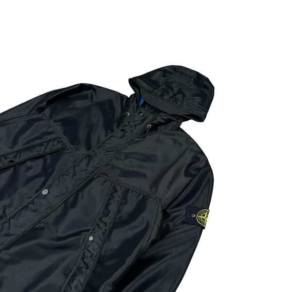 Stone Island 2012 Dark Navy Archive Techno Mesh Hooded Jacket - Large