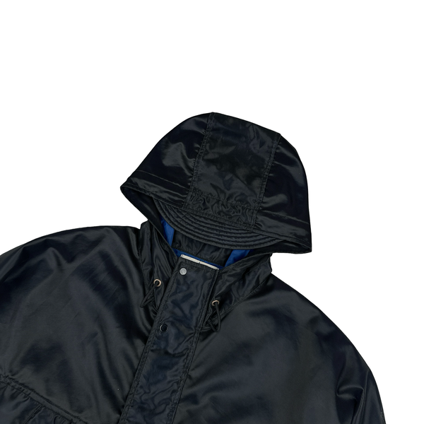 Stone Island 2012 Dark Navy Archive Techno Mesh Hooded Jacket - Large